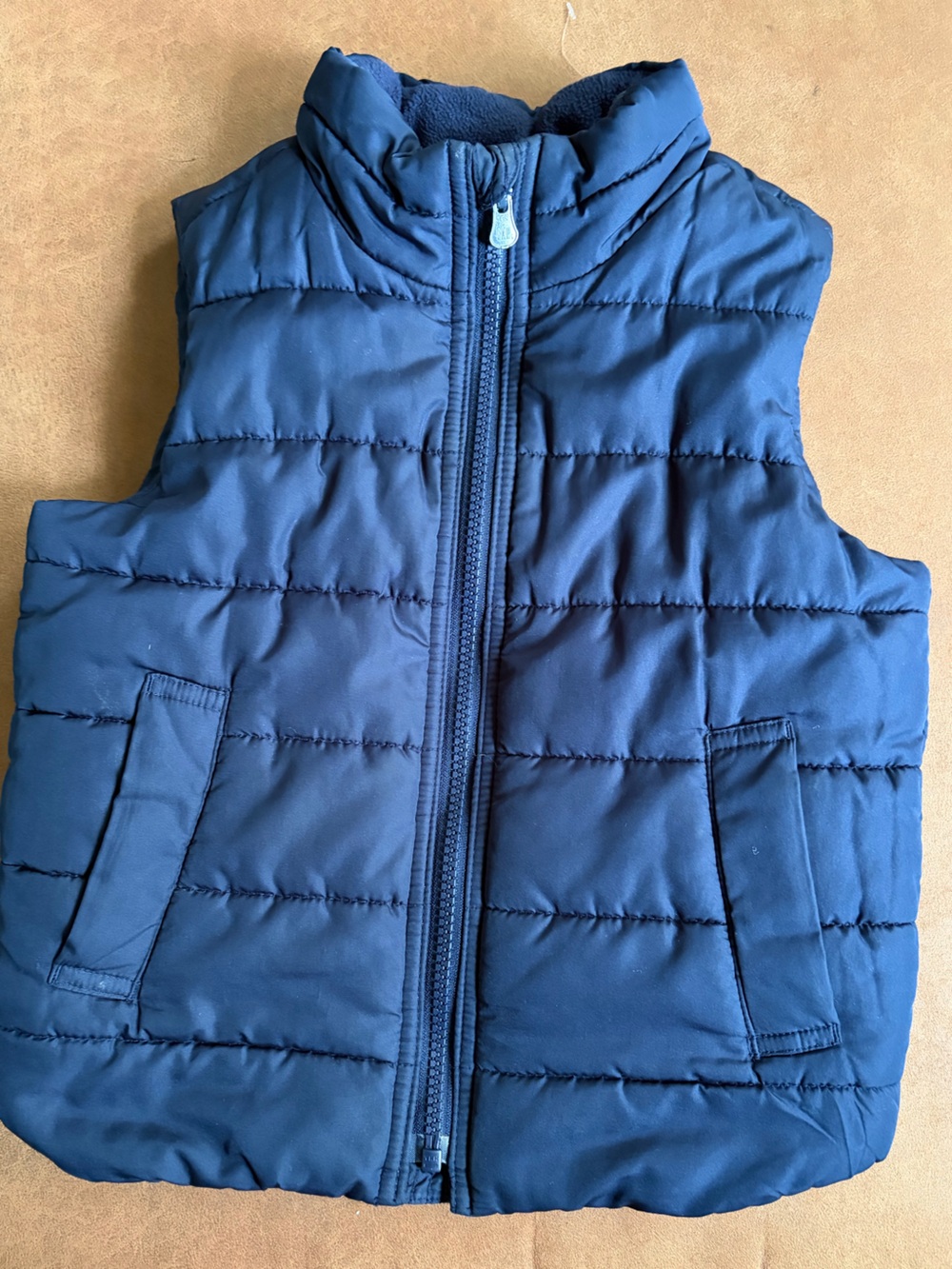 Baby GAP Sherpa Lined Puffer Vest 4T Navy Blue Toddler